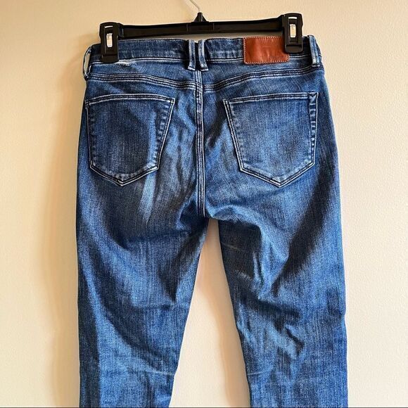 Madewell Skinny Skinny Ankle Zip Jeans Sky Wash Size 25‎ - Picture 6 of 8